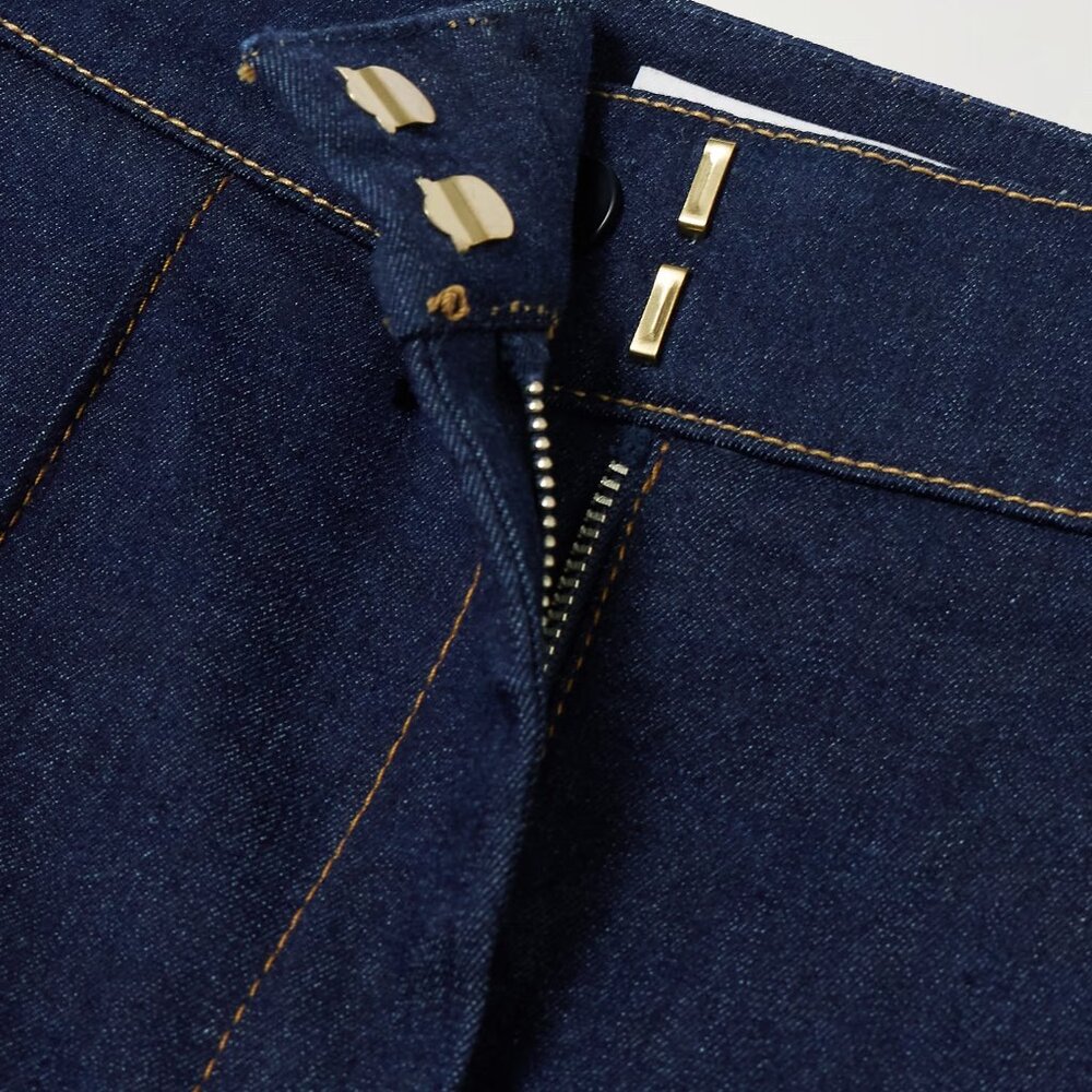 NWT Veronica Beard Tani Denim Jean Pant Dark Oxford wash Sz 10 - Picture 5 of 7